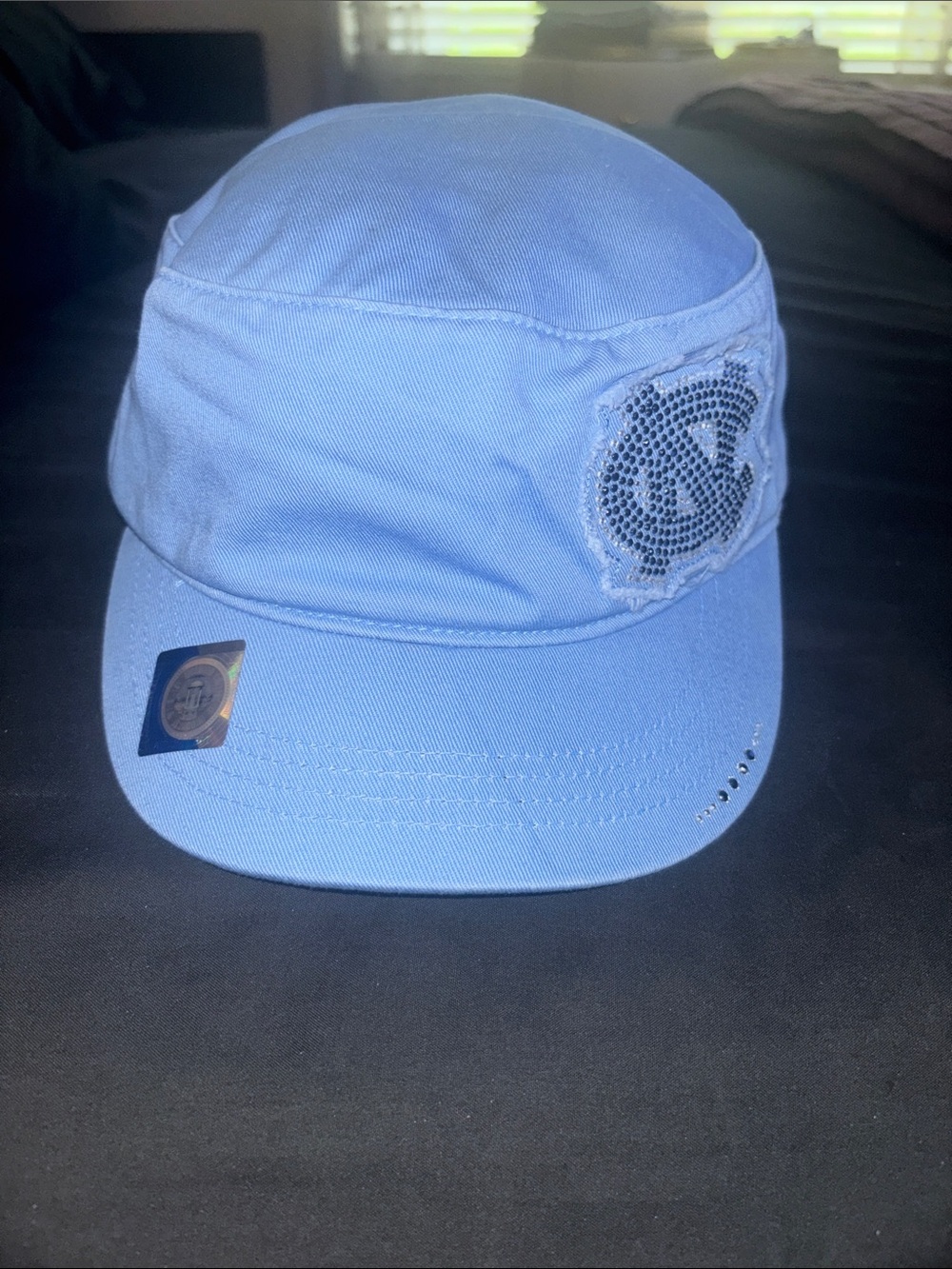Top of the World Light Blue UNC Sequin Patch Cadet Cap